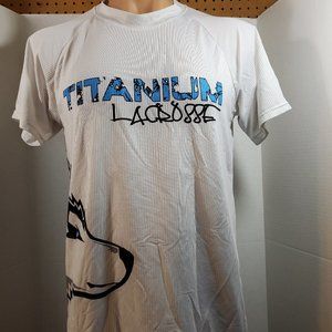 Titanium Lacrosse T-Shirt featuring Huskie